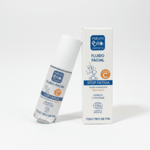 Fluido Facial Stop Fatiga con Ácido Hialurónico y Vitamina C NaturaBIO Cosmetics 30 g